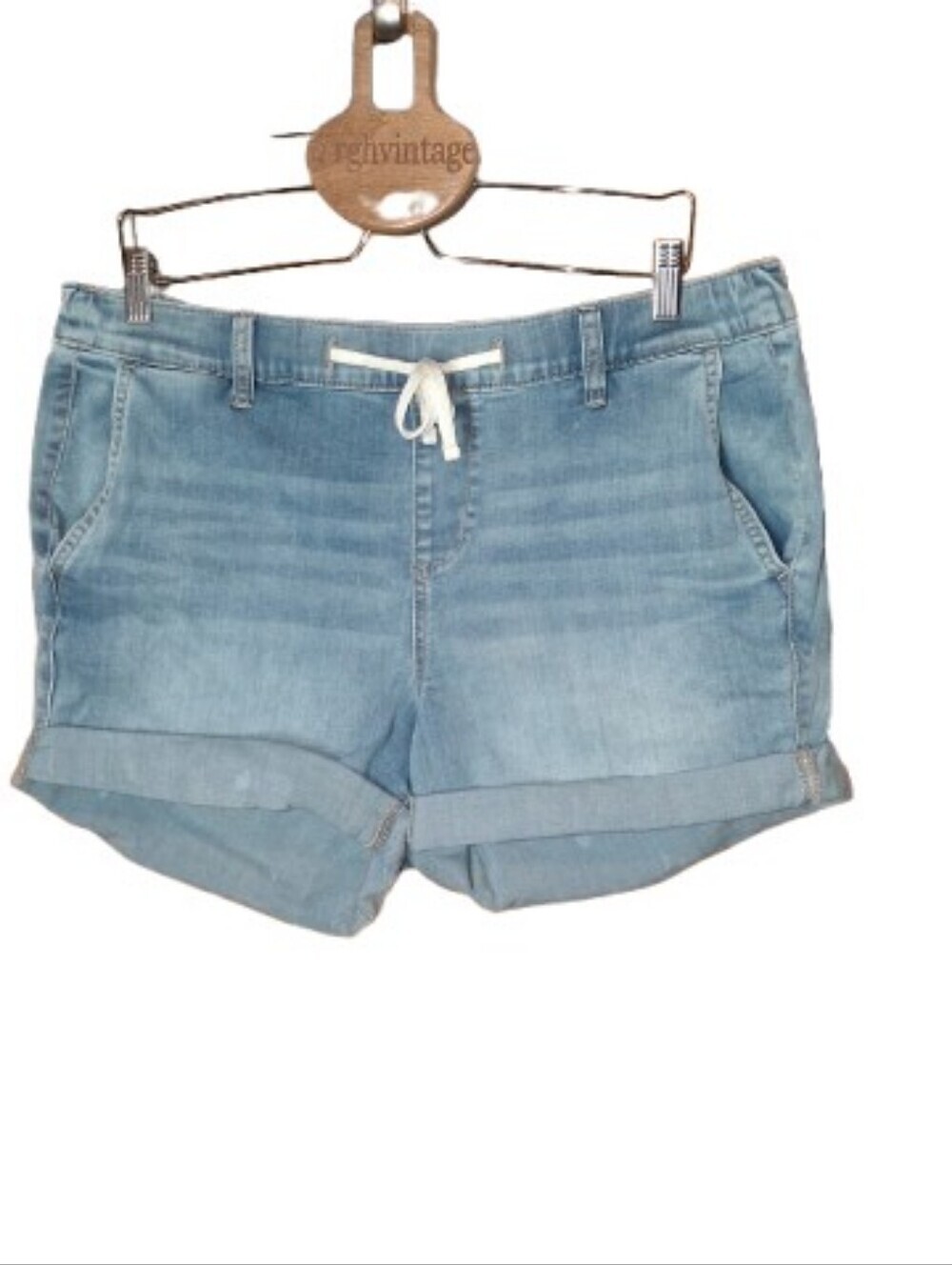Torrid Denim Drawstring Shorts 3.5in Inseam 2X Light Wash Festival Summer Staple